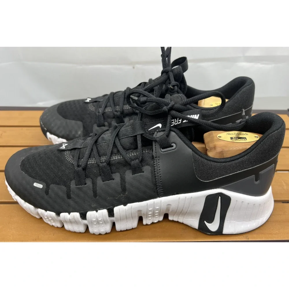 Nike Free Metcon 5 Black White DV3949-001 Mens CrossFit Gym Size 12 - Picture 5 of 12